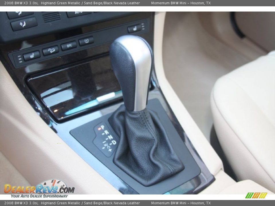 2008 BMW X3 3.0si Highland Green Metallic / Sand Beige/Black Nevada Leather Photo #19