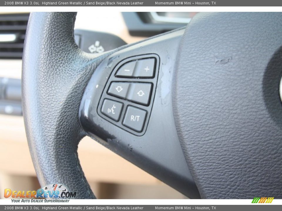 2008 BMW X3 3.0si Highland Green Metallic / Sand Beige/Black Nevada Leather Photo #21