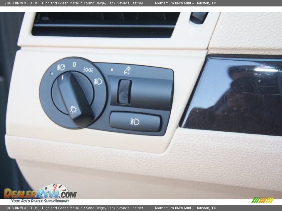 2008 BMW X3 3.0si Highland Green Metallic / Sand Beige/Black Nevada Leather Photo #22