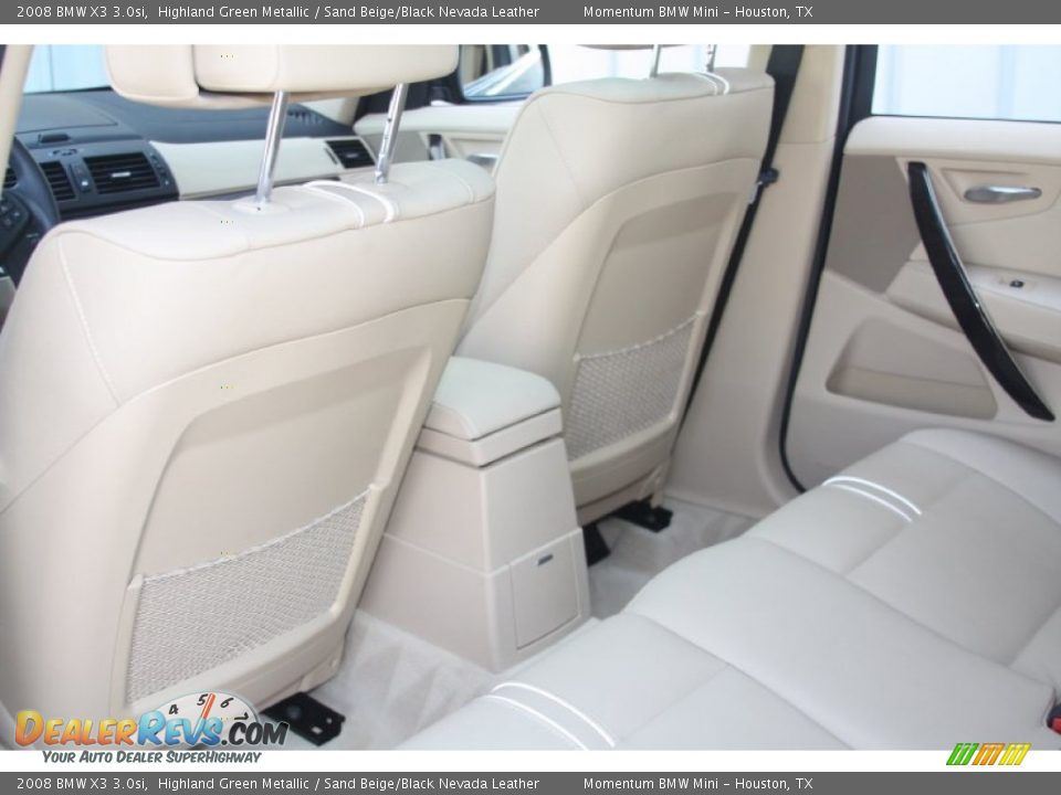 2008 BMW X3 3.0si Highland Green Metallic / Sand Beige/Black Nevada Leather Photo #24