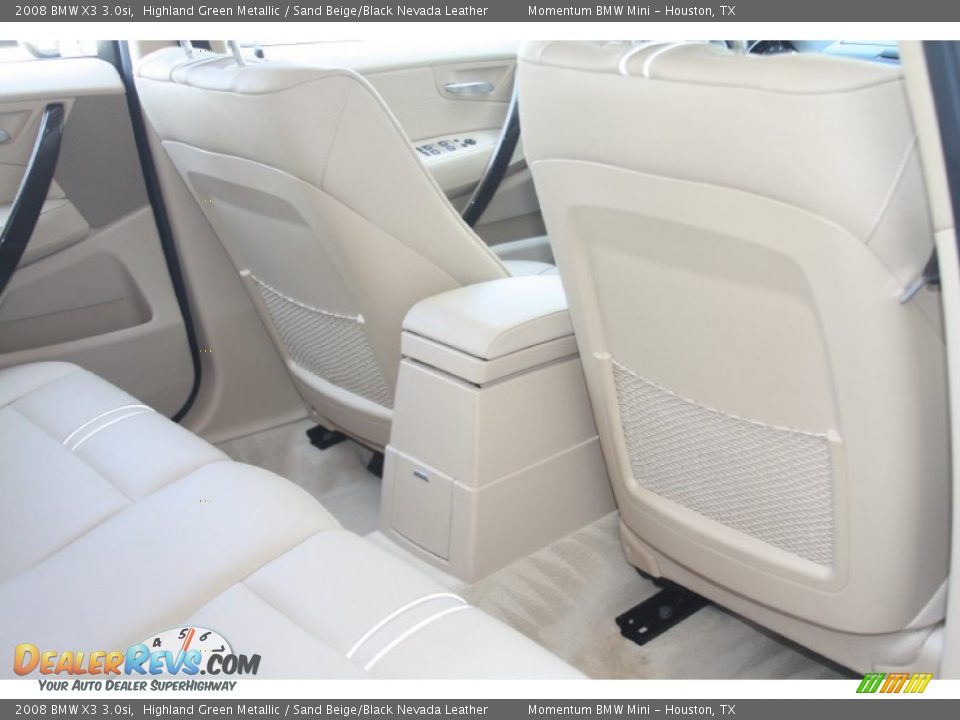 2008 BMW X3 3.0si Highland Green Metallic / Sand Beige/Black Nevada Leather Photo #29