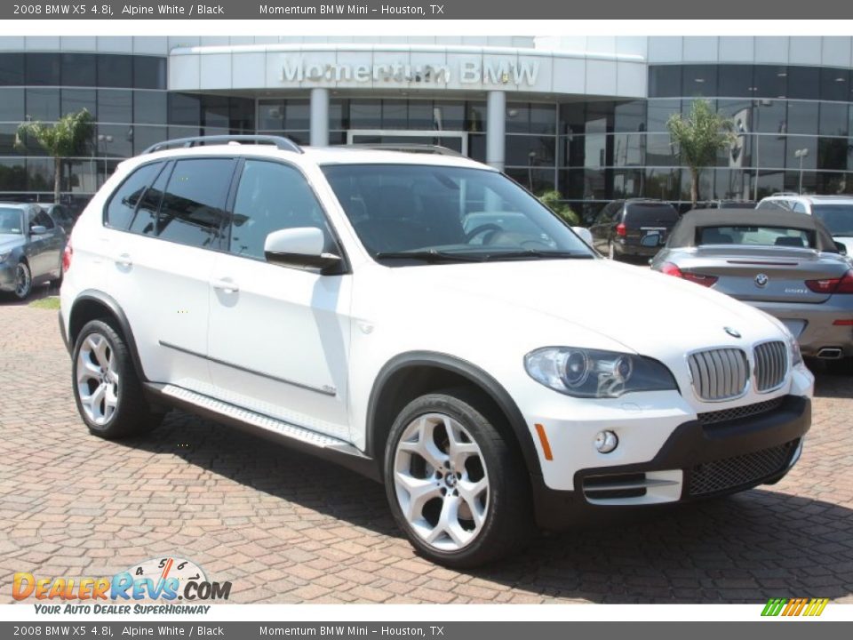 2008 BMW X5 4.8i Alpine White / Black Photo #1