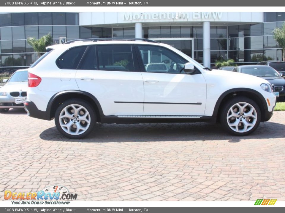 2008 BMW X5 4.8i Alpine White / Black Photo #3