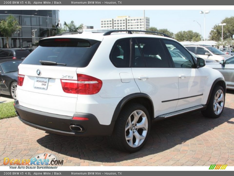 2008 BMW X5 4.8i Alpine White / Black Photo #7