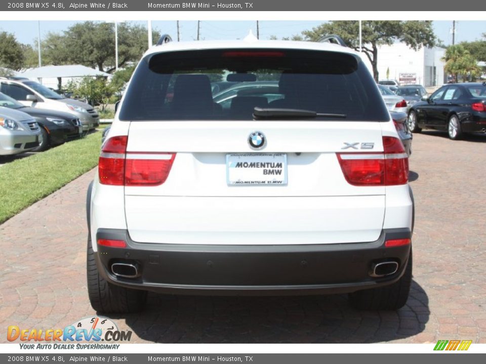 2008 BMW X5 4.8i Alpine White / Black Photo #8