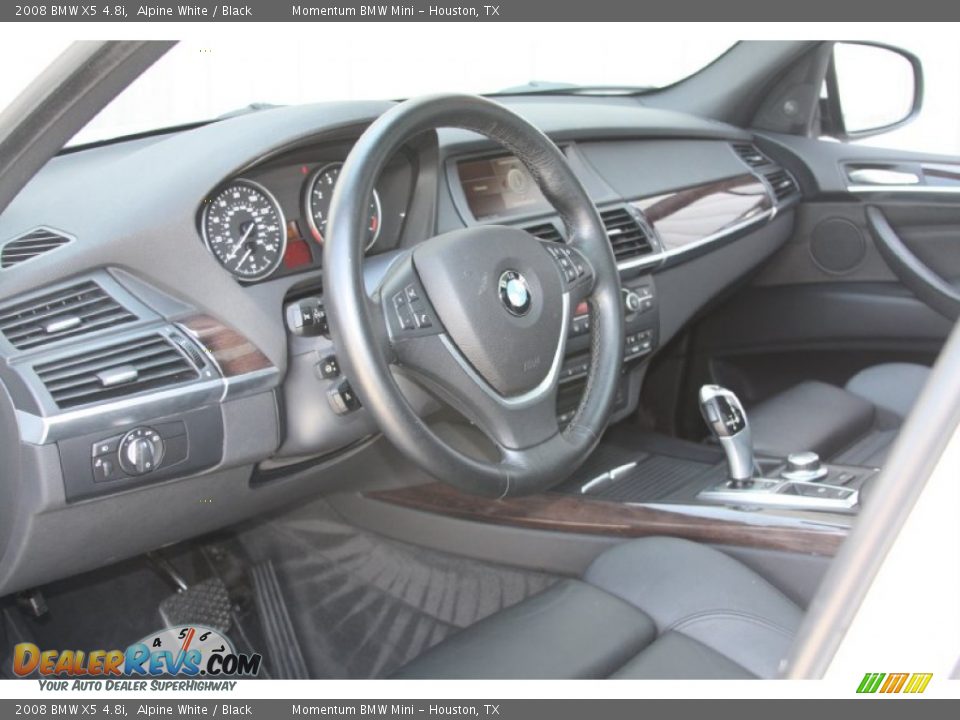 2008 BMW X5 4.8i Alpine White / Black Photo #10