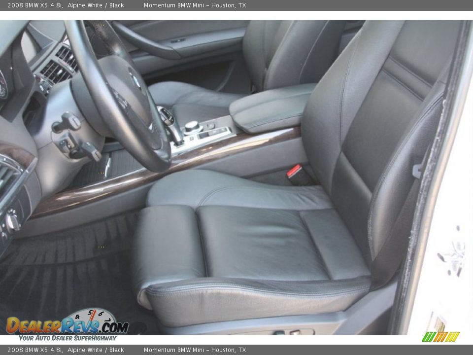 2008 BMW X5 4.8i Alpine White / Black Photo #11