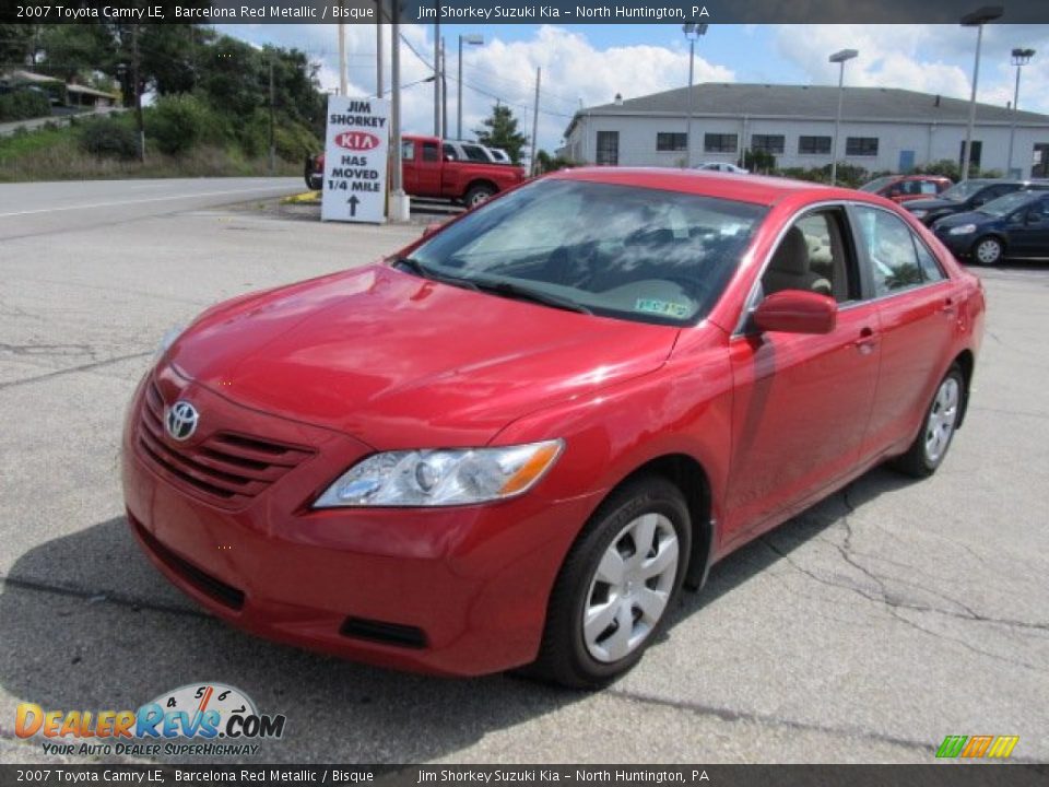 2007 Toyota Camry LE Barcelona Red Metallic / Bisque Photo #6
