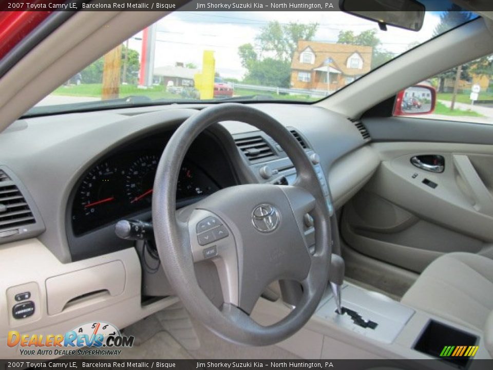 2007 Toyota Camry LE Barcelona Red Metallic / Bisque Photo #8