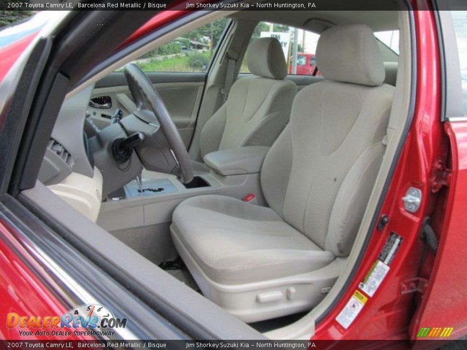 2007 Toyota Camry LE Barcelona Red Metallic / Bisque Photo #10