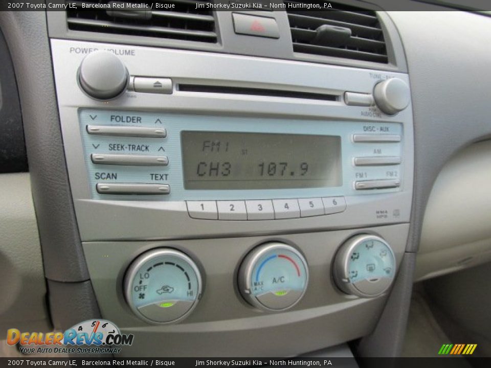 2007 Toyota Camry LE Barcelona Red Metallic / Bisque Photo #12