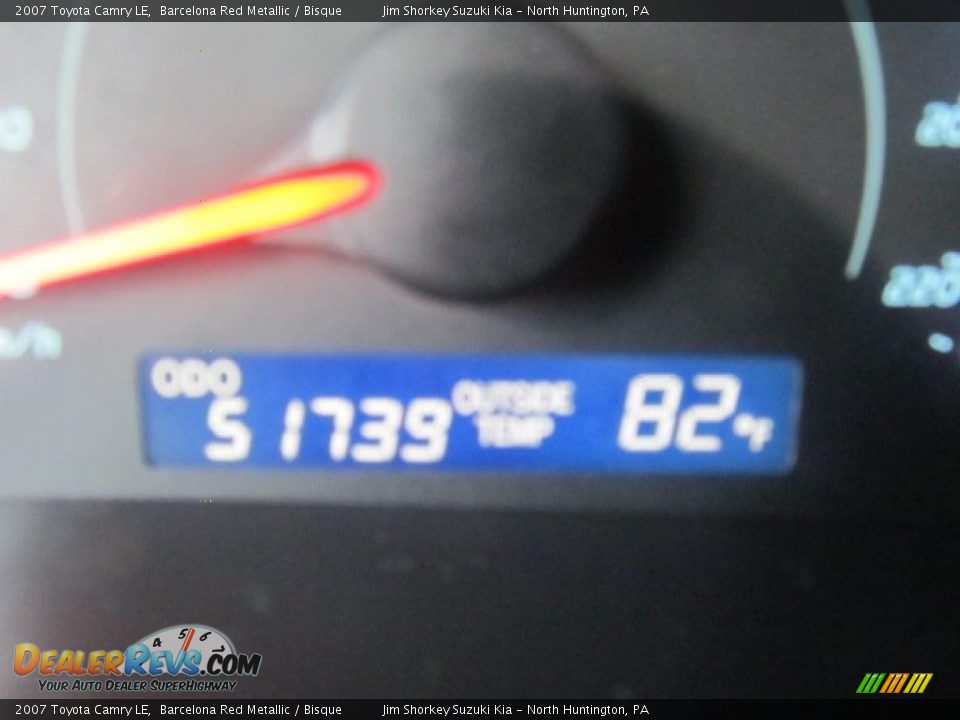 2007 Toyota Camry LE Barcelona Red Metallic / Bisque Photo #15