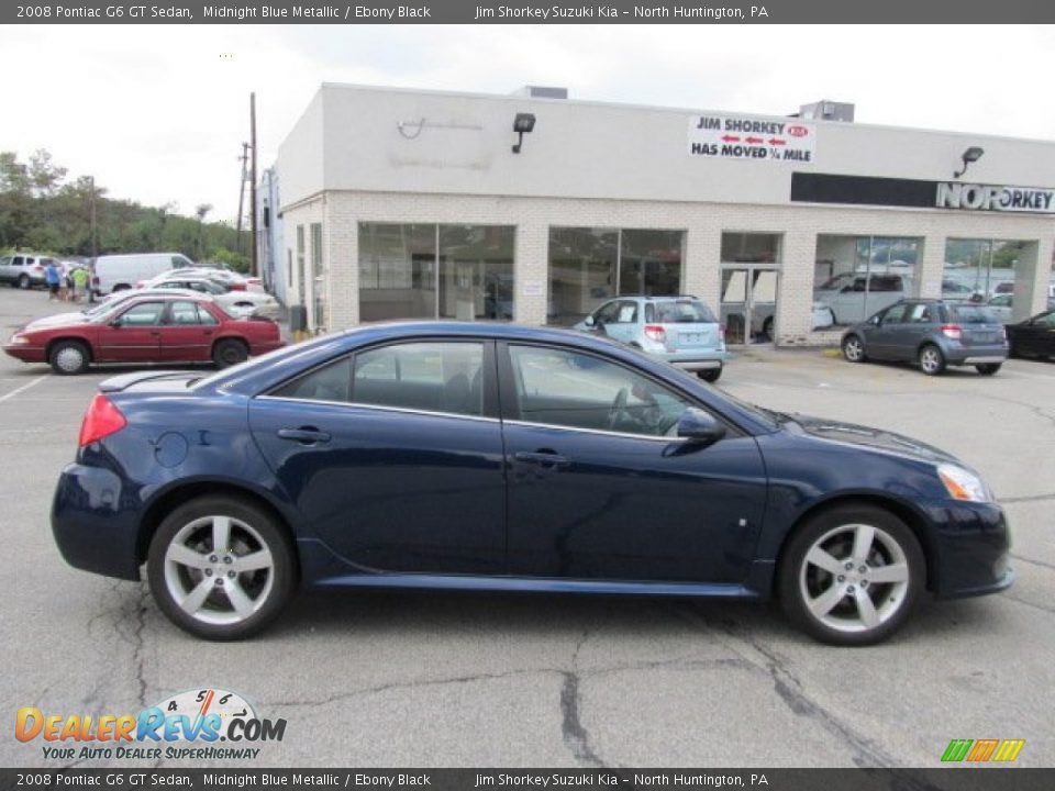 2008 Pontiac G6 GT Sedan Midnight Blue Metallic / Ebony Black Photo #2