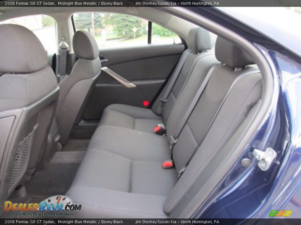 2008 Pontiac G6 GT Sedan Midnight Blue Metallic / Ebony Black Photo #8