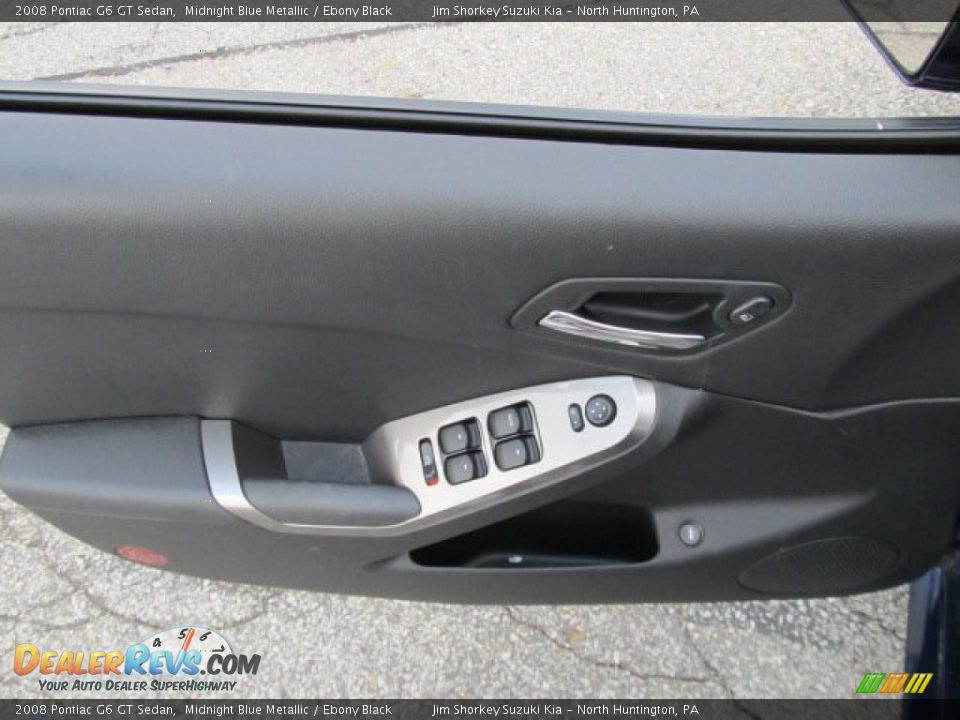 2008 Pontiac G6 GT Sedan Midnight Blue Metallic / Ebony Black Photo #10