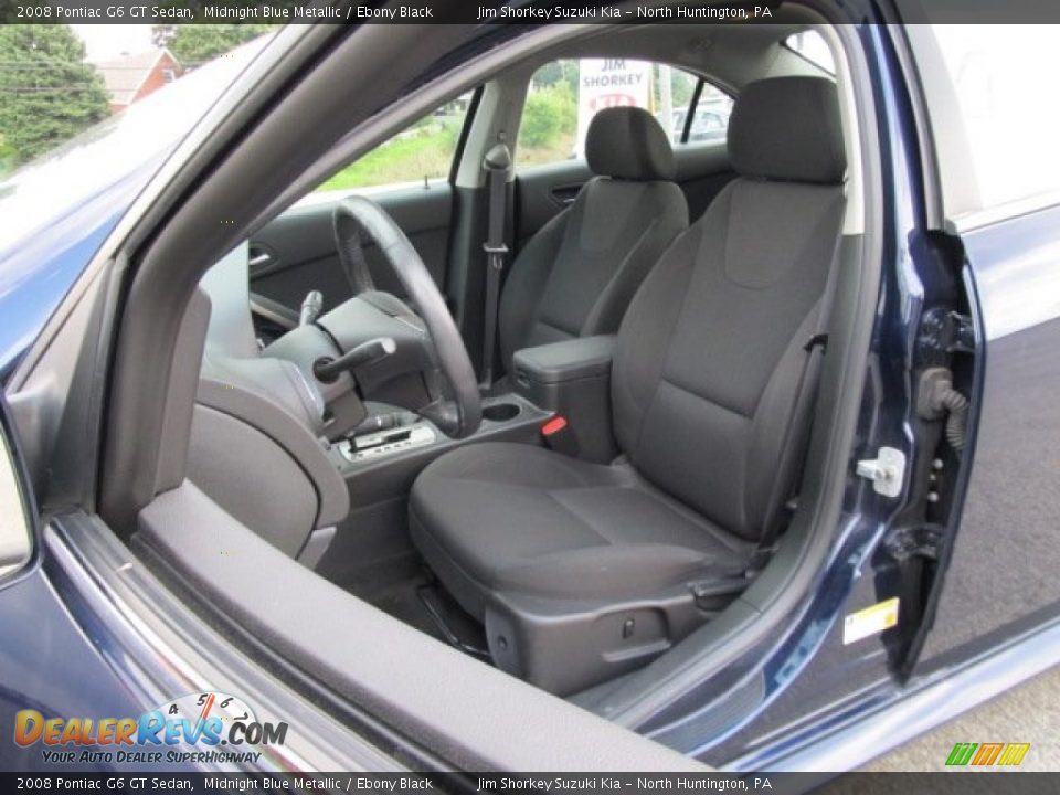 2008 Pontiac G6 GT Sedan Midnight Blue Metallic / Ebony Black Photo #11