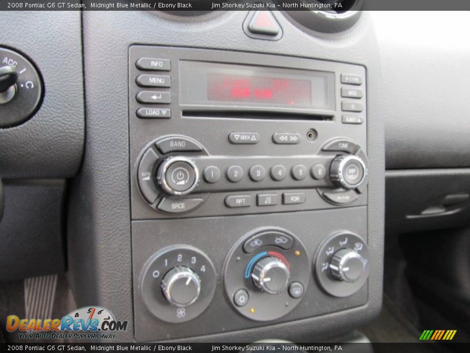 2008 Pontiac G6 GT Sedan Midnight Blue Metallic / Ebony Black Photo #12