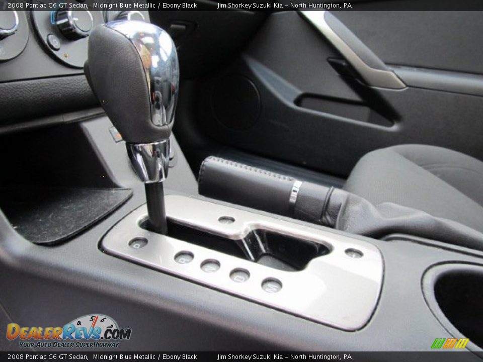 2008 Pontiac G6 GT Sedan Midnight Blue Metallic / Ebony Black Photo #13