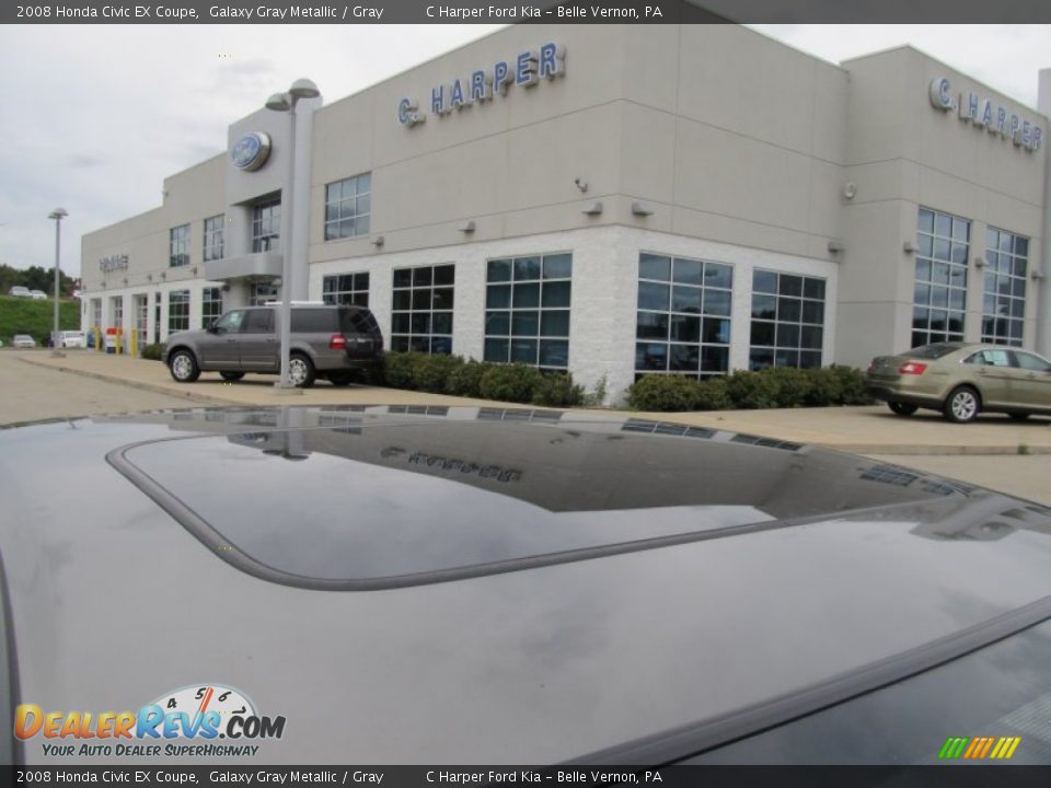 2008 Honda Civic EX Coupe Galaxy Gray Metallic / Gray Photo #4