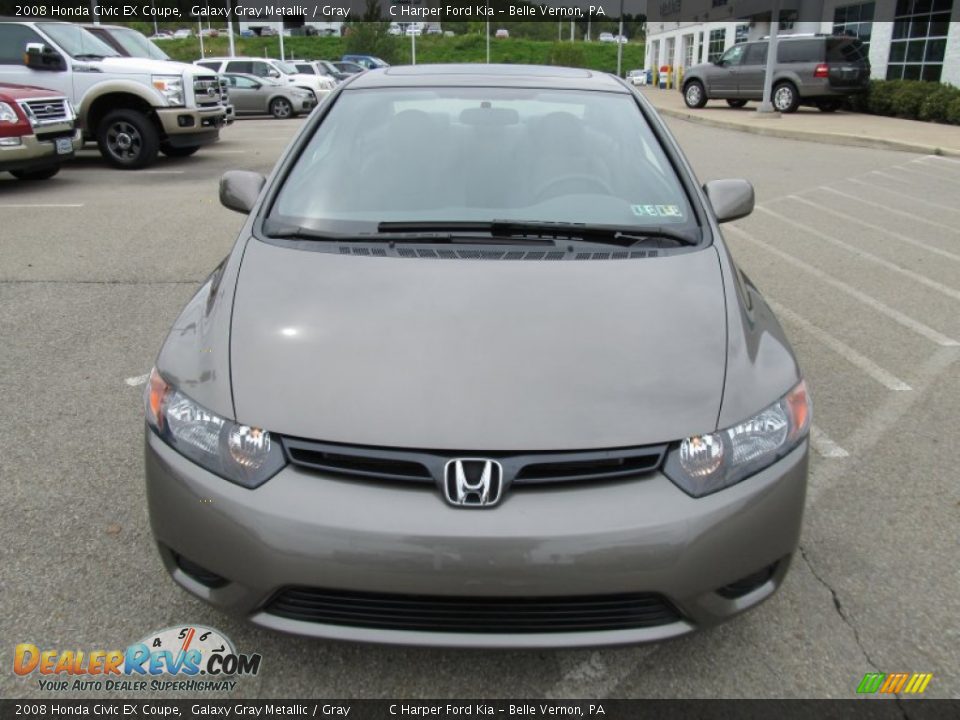 2008 Honda Civic EX Coupe Galaxy Gray Metallic / Gray Photo #5