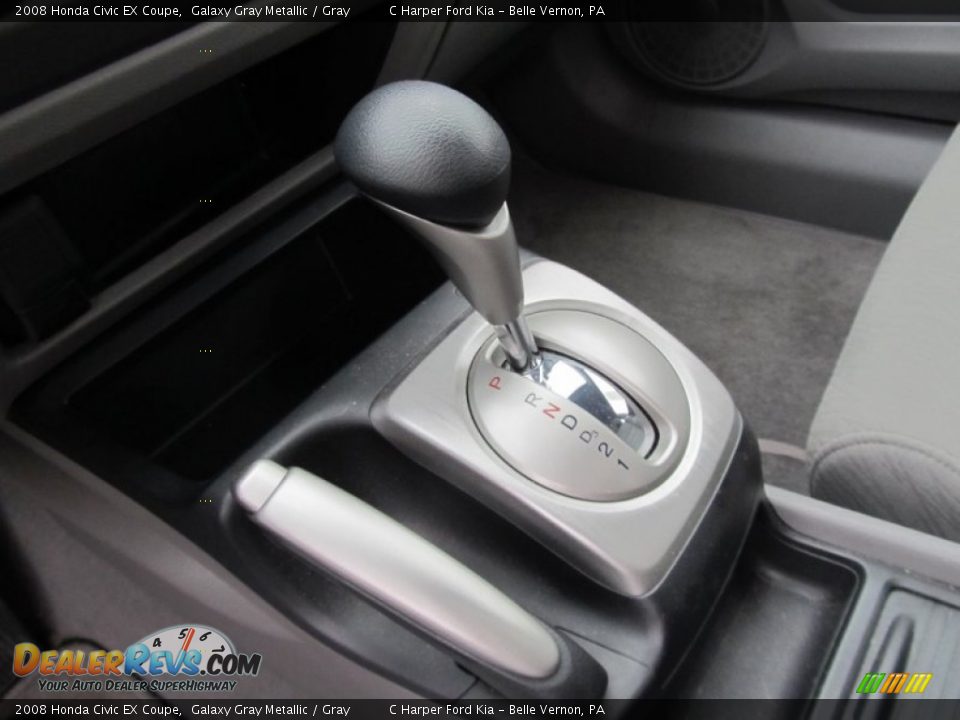 2008 Honda Civic EX Coupe Galaxy Gray Metallic / Gray Photo #16