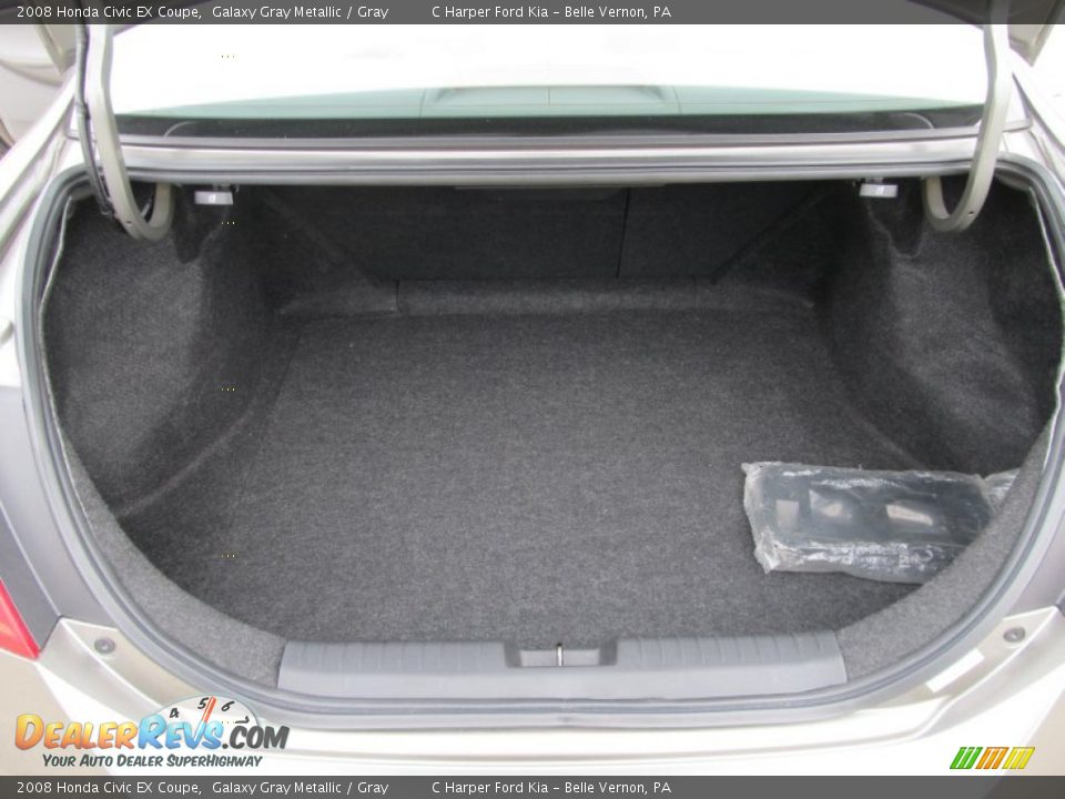 2008 Honda Civic EX Coupe Galaxy Gray Metallic / Gray Photo #21