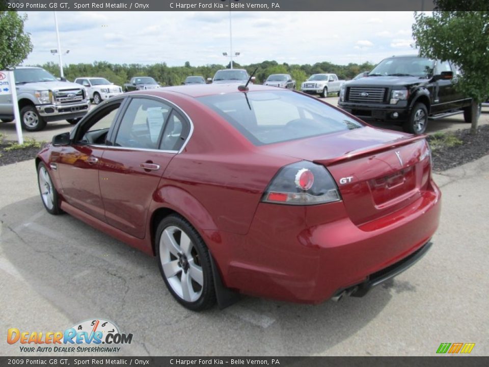 2009 Pontiac G8 GT Sport Red Metallic / Onyx Photo #7