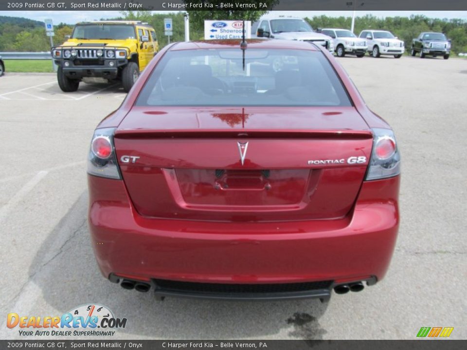 2009 Pontiac G8 GT Sport Red Metallic / Onyx Photo #8