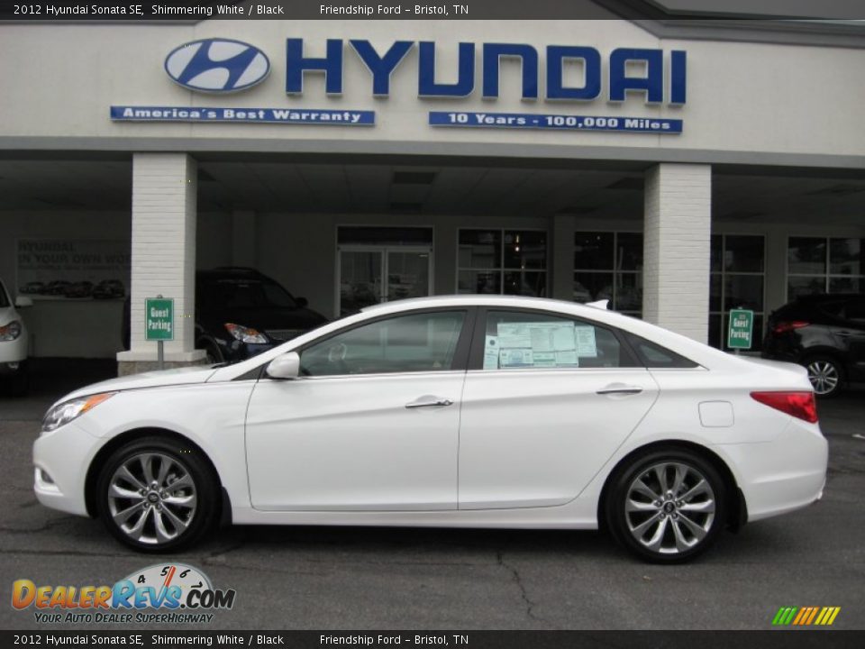 2012 Hyundai Sonata SE Shimmering White / Black Photo #1