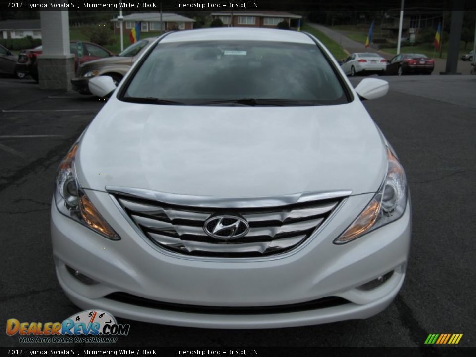 2012 Hyundai Sonata SE Shimmering White / Black Photo #3