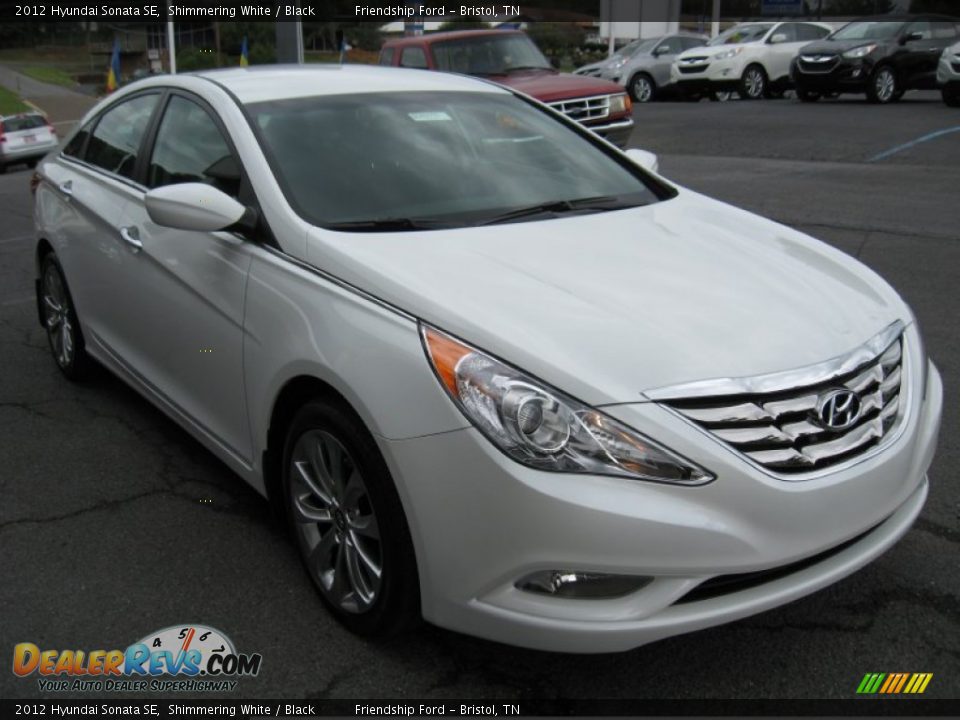 2012 Hyundai Sonata SE Shimmering White / Black Photo #4