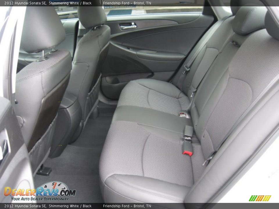 Black Interior - 2012 Hyundai Sonata SE Photo #16