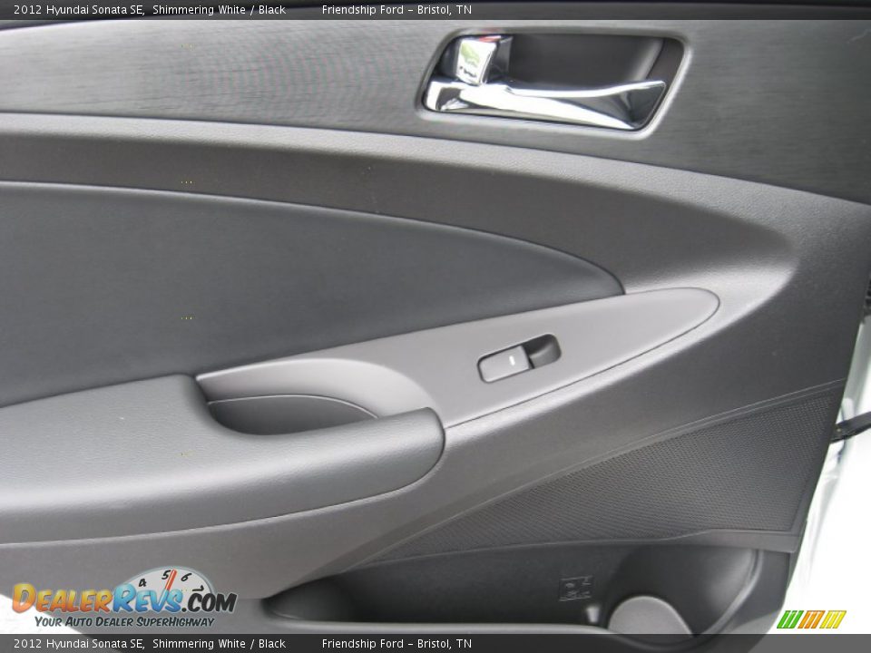 2012 Hyundai Sonata SE Shimmering White / Black Photo #18