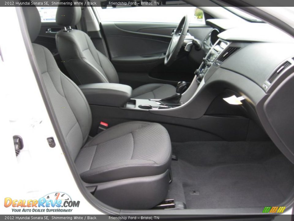 Black Interior - 2012 Hyundai Sonata SE Photo #19