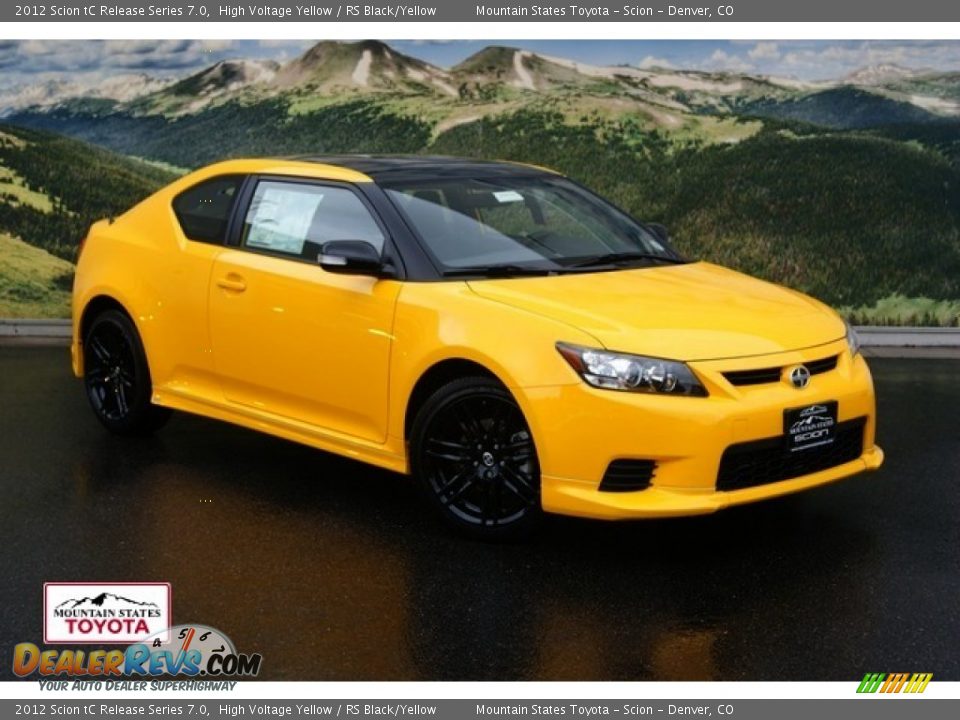 2012 Scion tC Release Series 7.0 High Voltage Yellow / RS Black/Yellow Photo #1