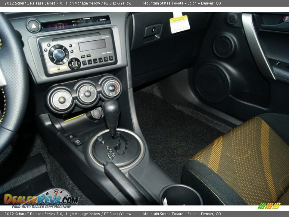 RS Black/Yellow Interior - 2012 Scion tC Release Series 7.0 Photo #8