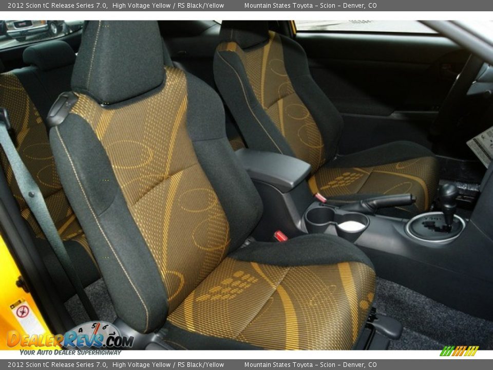 RS Black/Yellow Interior - 2012 Scion tC Release Series 7.0 Photo #10