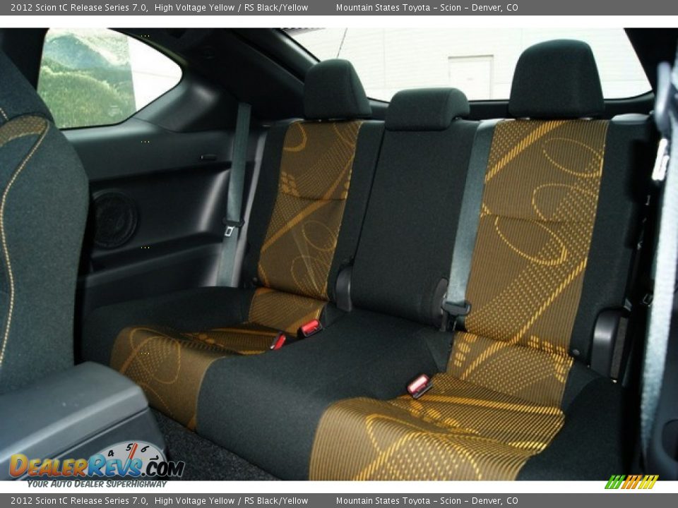 RS Black/Yellow Interior - 2012 Scion tC Release Series 7.0 Photo #11