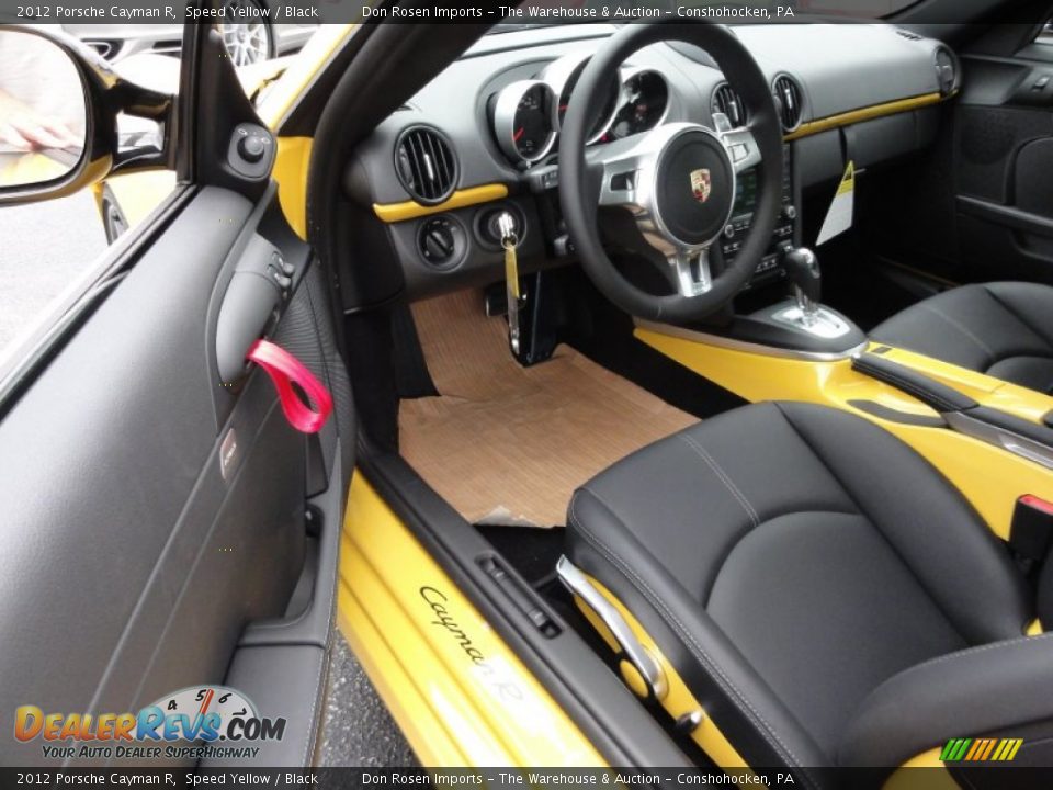 Black Interior - 2012 Porsche Cayman R Photo #12