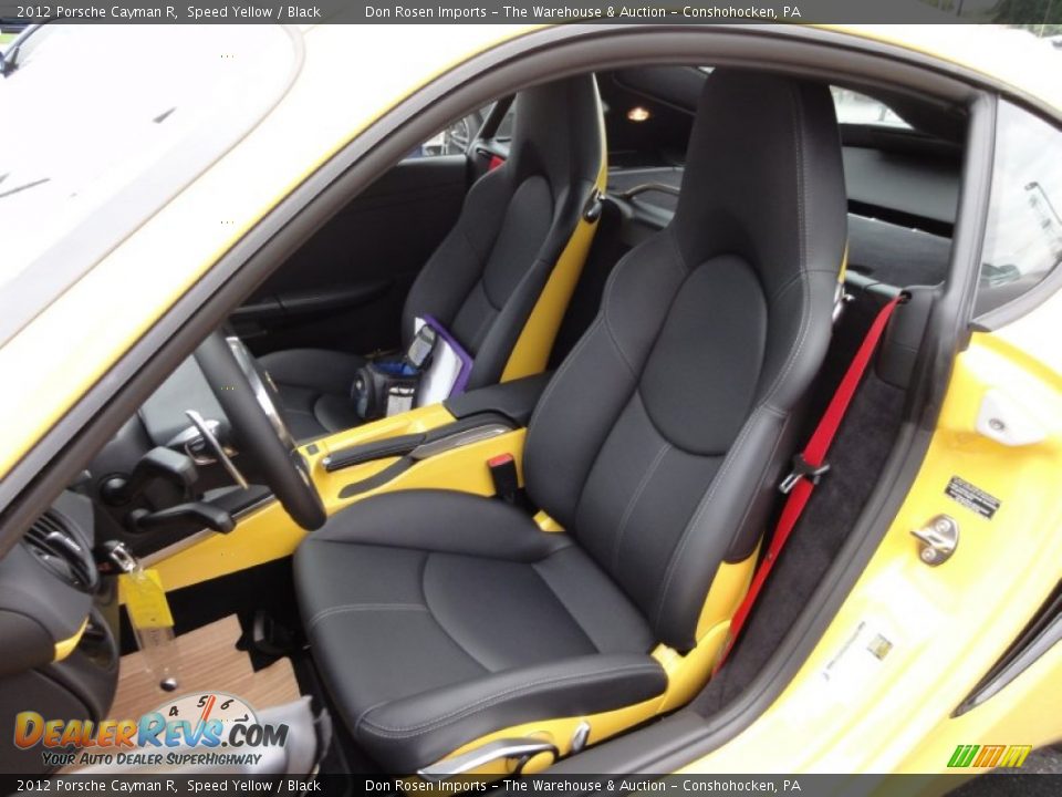 Black Interior - 2012 Porsche Cayman R Photo #16