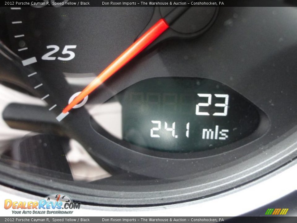 2012 Porsche Cayman R Speed Yellow / Black Photo #34