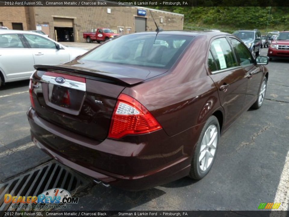 2012 Ford Fusion SEL Cinnamon Metallic / Charcoal Black Photo #2