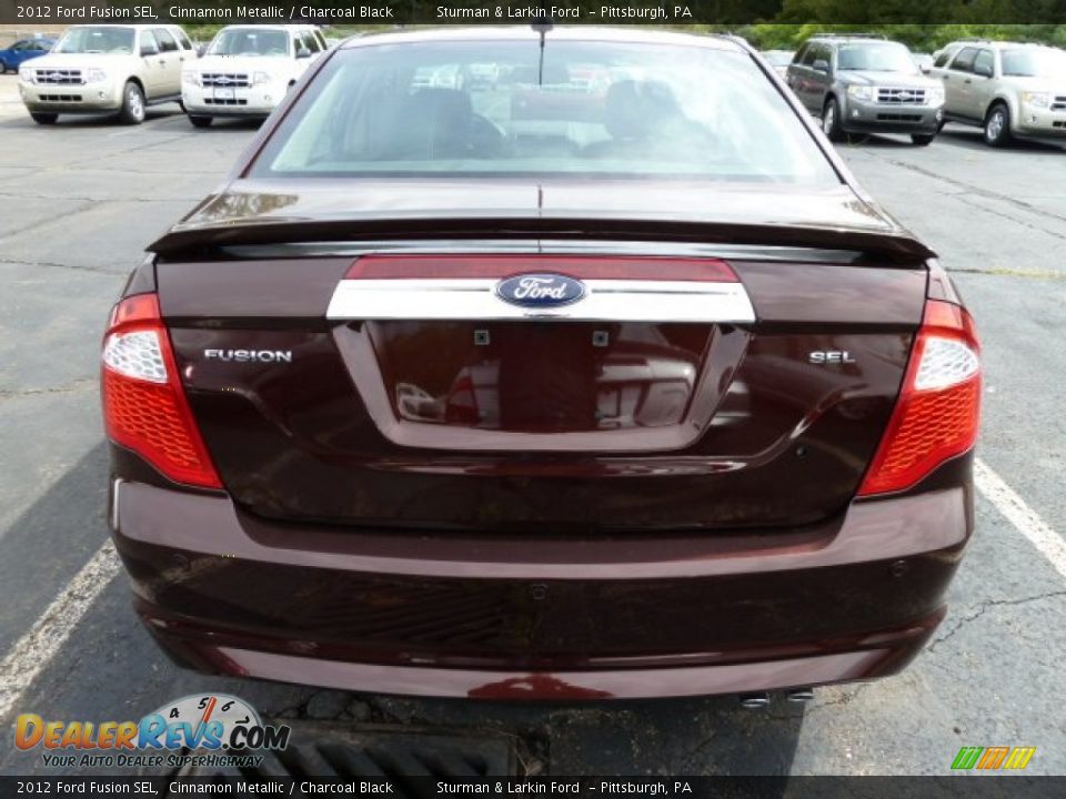 2012 Ford Fusion SEL Cinnamon Metallic / Charcoal Black Photo #3