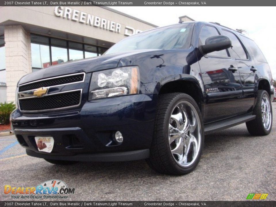 2007 Chevrolet Tahoe LT Dark Blue Metallic / Dark Titanium/Light Titanium Photo #1