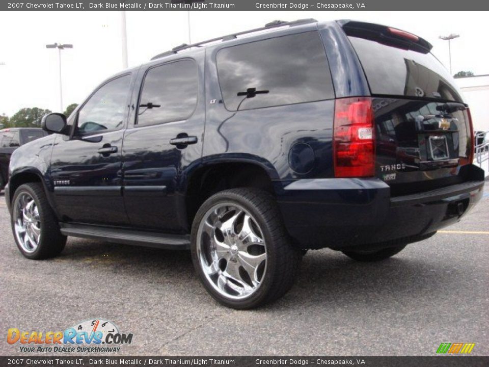 2007 Chevrolet Tahoe LT Dark Blue Metallic / Dark Titanium/Light Titanium Photo #3