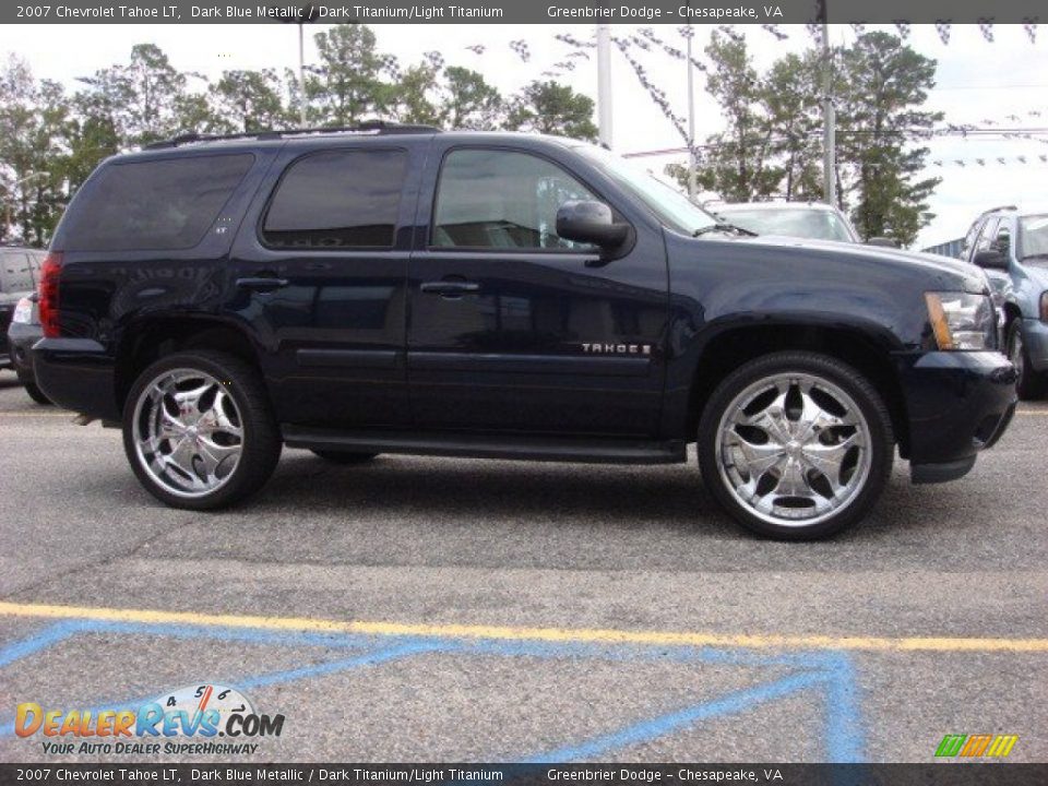 2007 Chevrolet Tahoe LT Dark Blue Metallic / Dark Titanium/Light Titanium Photo #5