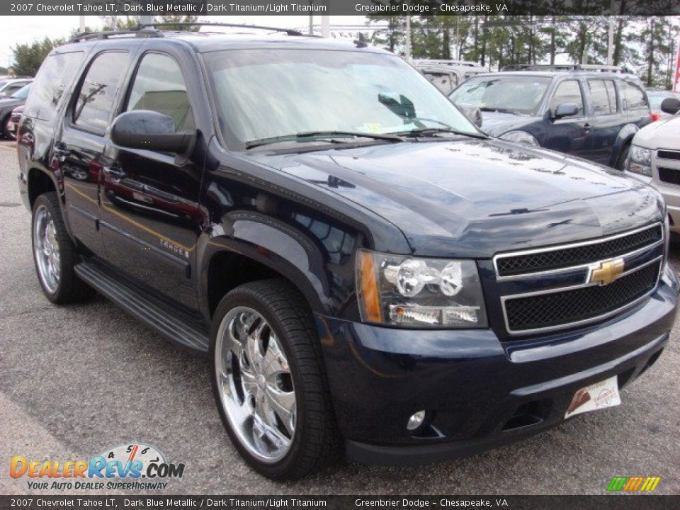 2007 Chevrolet Tahoe LT Dark Blue Metallic / Dark Titanium/Light Titanium Photo #6