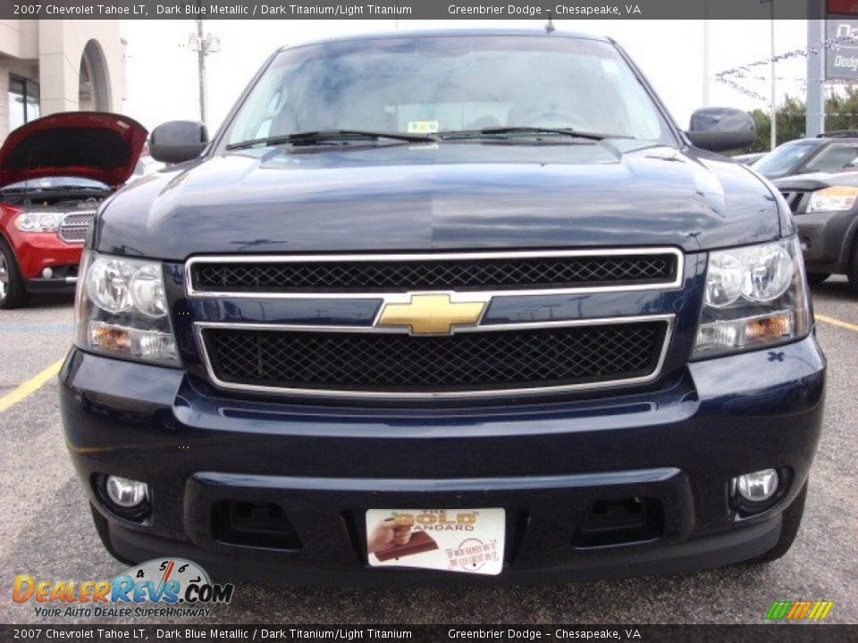 2007 Chevrolet Tahoe LT Dark Blue Metallic / Dark Titanium/Light Titanium Photo #7