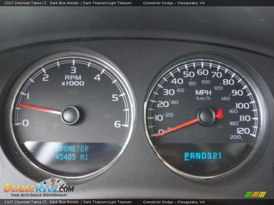 2007 Chevrolet Tahoe LT Dark Blue Metallic / Dark Titanium/Light Titanium Photo #17