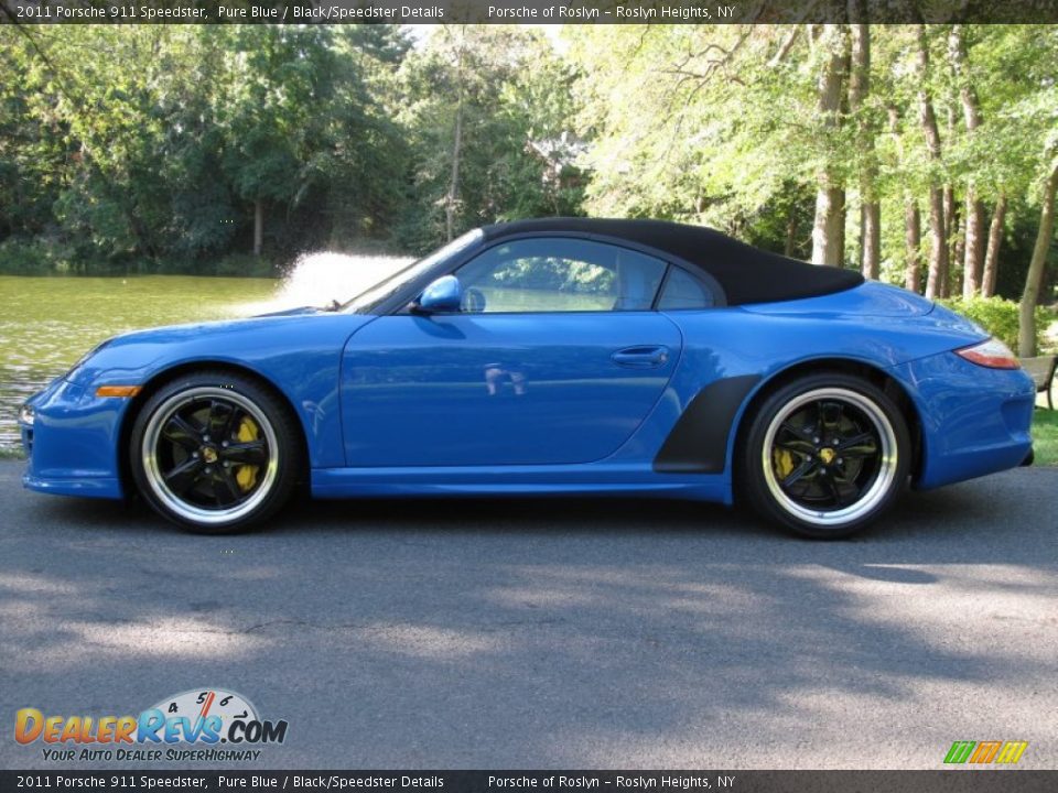 Pure Blue 2011 Porsche 911 Speedster Photo #3
